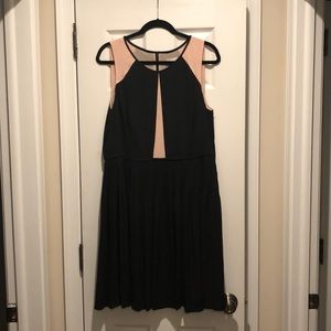 LOFT new with tags black and pink dress